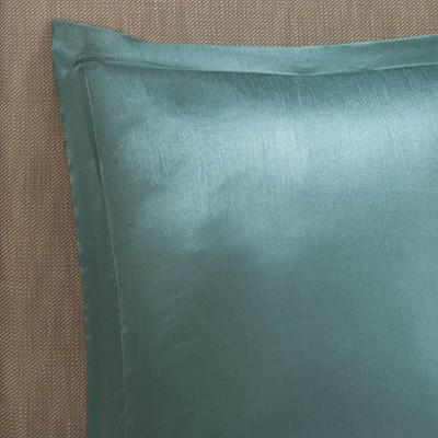 Madison Park 24pc Queen Isabella Room in a Bag Teal: Polyester Paisley Bedding Ensemble with Faux Silk Window Treatments — фото 5