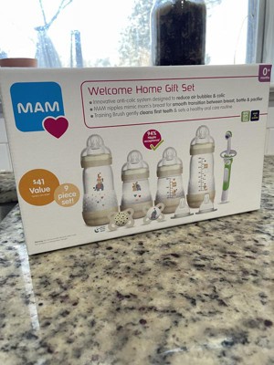 Mam Welcome Home Gift Set (9 Piezas), Biberones Anticólicos