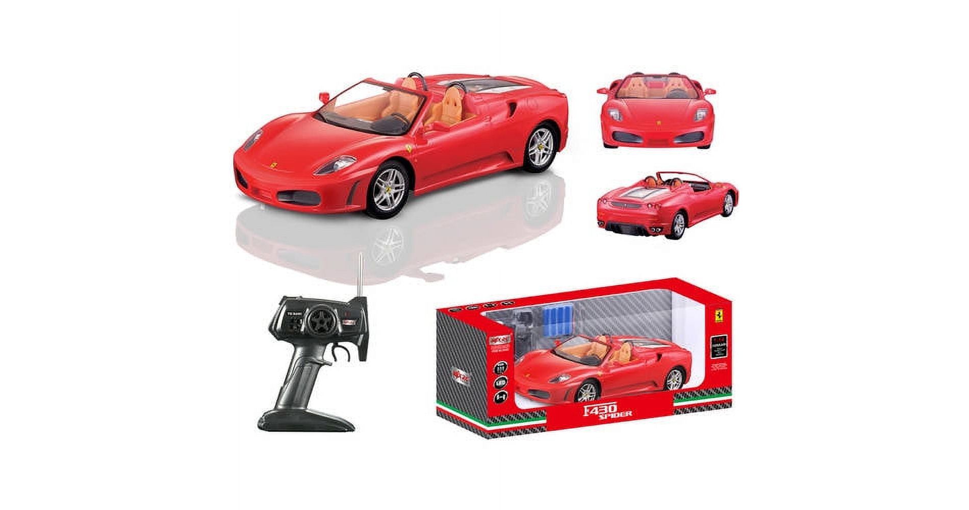 Braha Ferrari F430 Spider 1:14 RC Car Red Remote Control Vehicle Ages 8 and Up