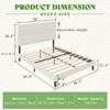 AMERLIFE Upholstered Bed Frame with 47.3" Adjustable Headboard - 2 of 4