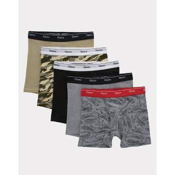 Hanes Boys Cotton-Stretch Boxer Briefs, 5+2 Bonus Pack, Sizes S-XL