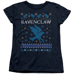 Women's Harry Potter Ravenclaw Ugly Christmas T-Shirt - 1 of 4