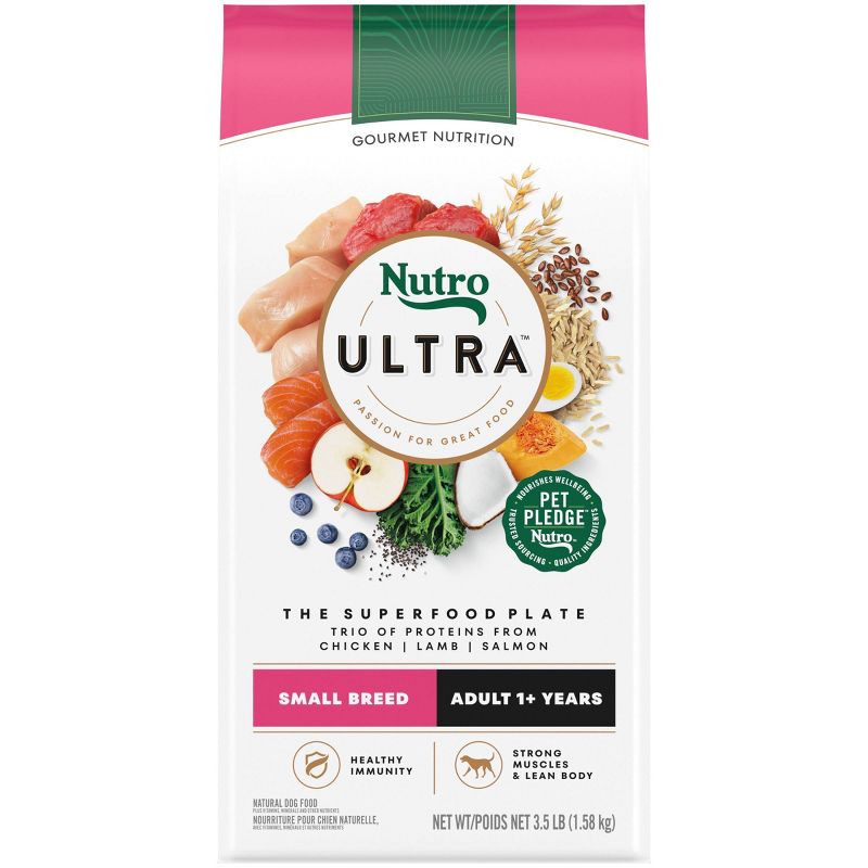 Nutro Ultra Superfood Plate Chicken, Lamb & Salmon Small Breed Adult Dry Dog Food, 1 of 15