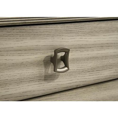 Giselle Beige 3-Drawer Nightstand with LED Light