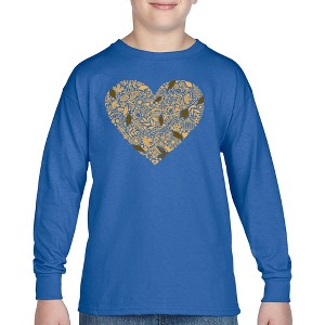 LA Pop Art Fall Vibes  - Boy's Word Art Long Sleeve T-Shirt - 1 of 4