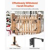 VEVOR Gate Corner Brace Bracket, Anti Sag Gate Frame Hardware Kit, Gate Frame Brace Bracket with Latch Lock Rope, Latch Lock, for Shed Doors, Black - 4 of 4