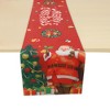 Unique Bargains Christmas Table Runner Polyester Red White 71"x14" 1 Pcs - 4 of 4