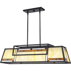 Quoizel Lighting Atwater 4 - Light Island Pendant Light in  Matte Black - 1 of 4