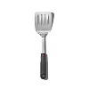 OXO Stainless Steel Turner Black: Soft-Grip Handle, Dishwasher-Safe, Slotted Cooking Spatula, 12.9" Length - 2 of 4