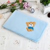 Slickblue Embroidered Coral Fleece Throw Blanket for Kids - Soft & Cozy, 29.5" x 39.4", Multiple Design & Color Options - 2 of 3
