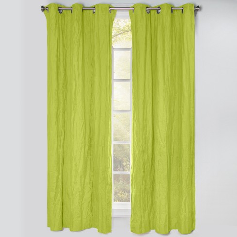 50 X84 Blackout Grommet Curtain Panels Spring Green Crayola Target