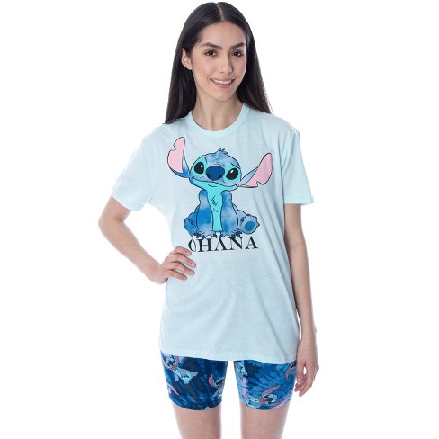 Disney Women's Lilo And Stitch Ohana Soft Touch Cotton Pajama Pants : Target