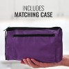 MABIS MatchMates Manual Blood Pressure Monitor Kit Aneroid Sphygmomanometer with Calibrated Nylon Cuff and Oversized Carrying Case, Adult, Purple - 2 of 4