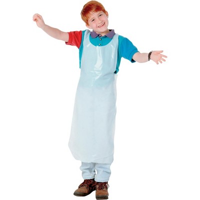 Baumgartens Plastic Disposable Youth Apron, 16 X 36 in, pk of 100