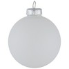 Northlight 2-Finish Glass Ball Christmas Ornaments - 2.5" (65mm) - White - 9ct - image 4 of 4