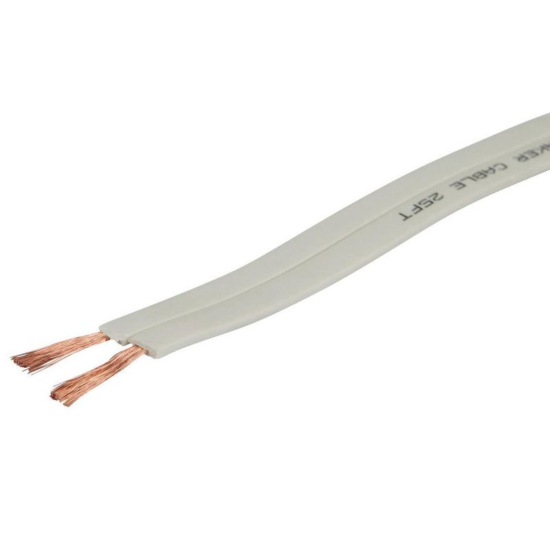 Monoprice Speaker Wire, Flat CL2 Rated, 2-Conductor, 16AWG, 100ft, 1 of 4