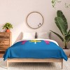 Deny Designs Full/Queen Showmemars Festive Deers in Hot Pink Comforter and Pillow Sham Pink - 3 of 4
