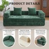 Whisen Sectional Compression Sofa Bed & Floor Futon Couch with Convertible Folding Design, Pillows and Armrests - 2 of 4