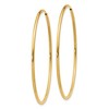 Black Bow Jewelry 14k Yellow Gold Hollow Endless Hoop Earrings, 1.25mm x 40mm (1.5 Inch) - 2 of 4