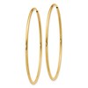 Black Bow Jewelry 1.25mm, 14k Yellow Gold Endless Hoop Earrings, 42mm (1 5/8 Inch) - image 2 of 4