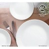 LunaLulinlk Winter Frost White 10.25" Glass Dinner Plate (Set of 6) - 2 of 4