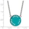 Black Bow Jewelry Sterling Silver Zeta Tau Alpha Greek Life Necklace 18 Inch - 2 of 4