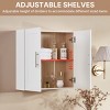 Rbied 24 in. W x 7.63 in. D x 24 in. H Kitchen Bathroom Storage Wall Cabinet Sideboard with Adjustable Shelves747495291871 - 4 of 4
