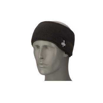 RefrigiWear Warm Double Layered Polartec Fleece Headband (Black, One Size Fits All)