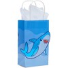 Blue Panda 15 Pack Small Shark Treat Bags for Kids Ocean Themed Birthday Party Supplies, 9 x 5.3 x 3.15 In - 3 of 4
