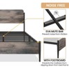 Queen Size Full Size Bed Frame with Wooden Headboard, Safe Rounded Corners, Strong Metal Slats Support, Noise-Free, No Box Spring Needed - 3 of 4