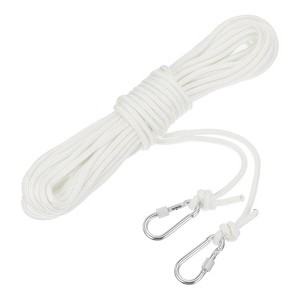 Unique Bargains Hollow Braided Polypropylene Anchor Rope with Hook for Marine Life Boat - 1 of 4