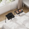 2 Pack  Adjustable TV Tray Set of 2 - TV Dinner Tray on Bed & Sofa, Comfortable TV Tray Table with 6 Height & 3 Tilt Angle Adjustments - 2 of 4