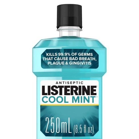 Listerine Antiseptic Mouthwash For Bad Breath And Plaque, Cool