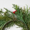 12" Mini Cypress and Red Berry Artificial Steam - Hearth & Hand™ with Magnolia - 3 of 3