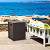 COZONY Propane Tank Cover Table, 16" Metal Hideaway Side Table for 20LB Gas Tank, Outdoor Gas Fire Pit Tank Holder with Handles, Patio Storage Table - 4 of 4