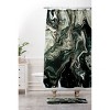 Deny Designs Iris Lehnhardt Marble Organic Greens Shower Curtain: Modern Bathroom Decor, Woven Polyester - 3 of 3