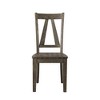 Flynn Wooden Side Chair Set Cream - Picket House Furnishings: Distressed Walnut, Rustic Farmhouse Style, Set of 2 - 2 of 4