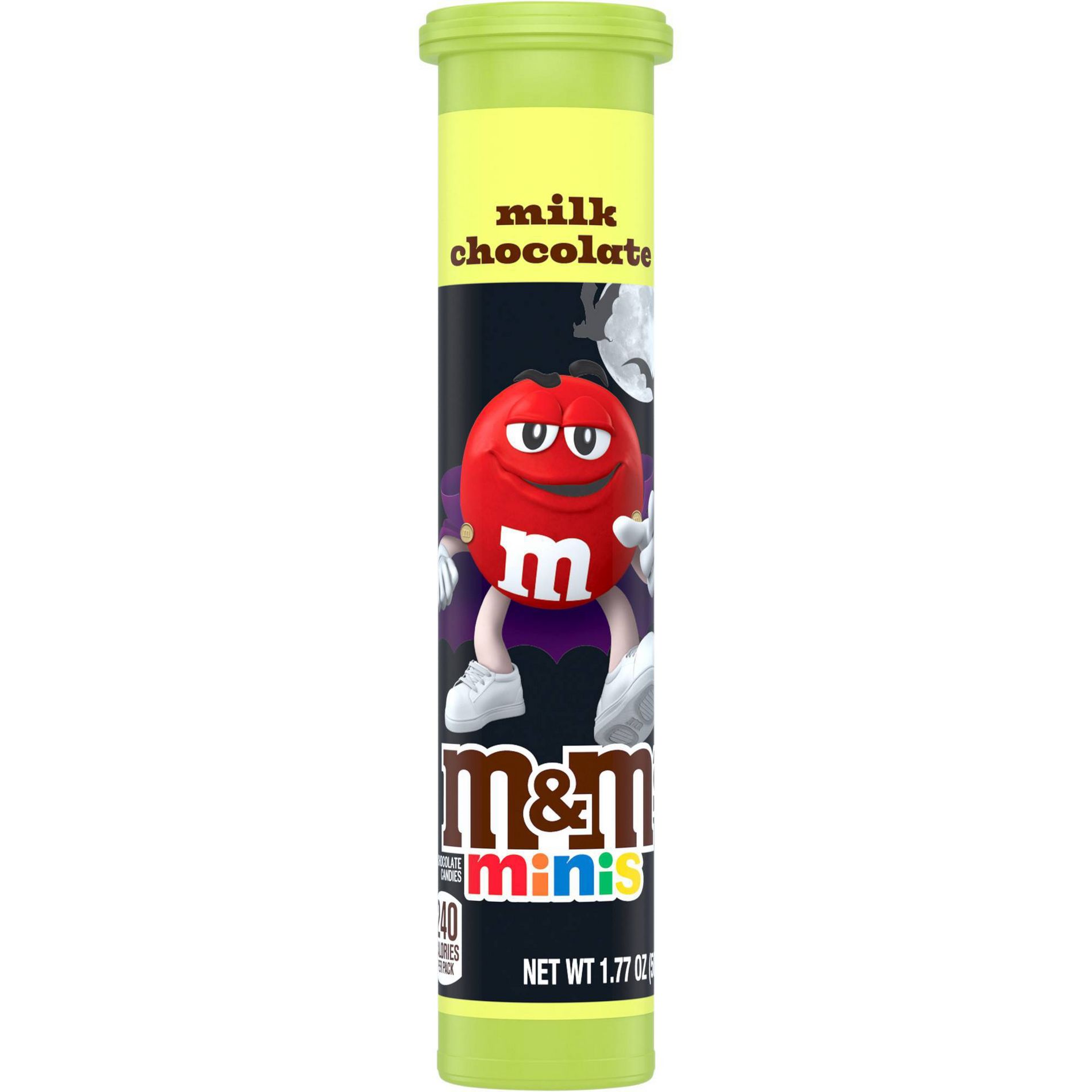 M&M's Minis Halloween Milk Chocolate Candies Tube - 1.77oz