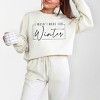 Simply Sage Market I Wasn't Made For Winter With Border Lightweight Garment Dyed Sweatshirt - 2 of 4