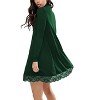 Women Lace Turtleneck Loose Casual Long Sleeve Knit Dress - 2 of 4