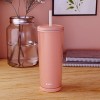 Zak Designs 25oz Nectarine Plastic Straw Tumbler - 4 of 4