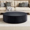 NicBex Modern 35.43" Round Coffee Table with Solid Pedestal for Living Room and Office - 2 of 4
