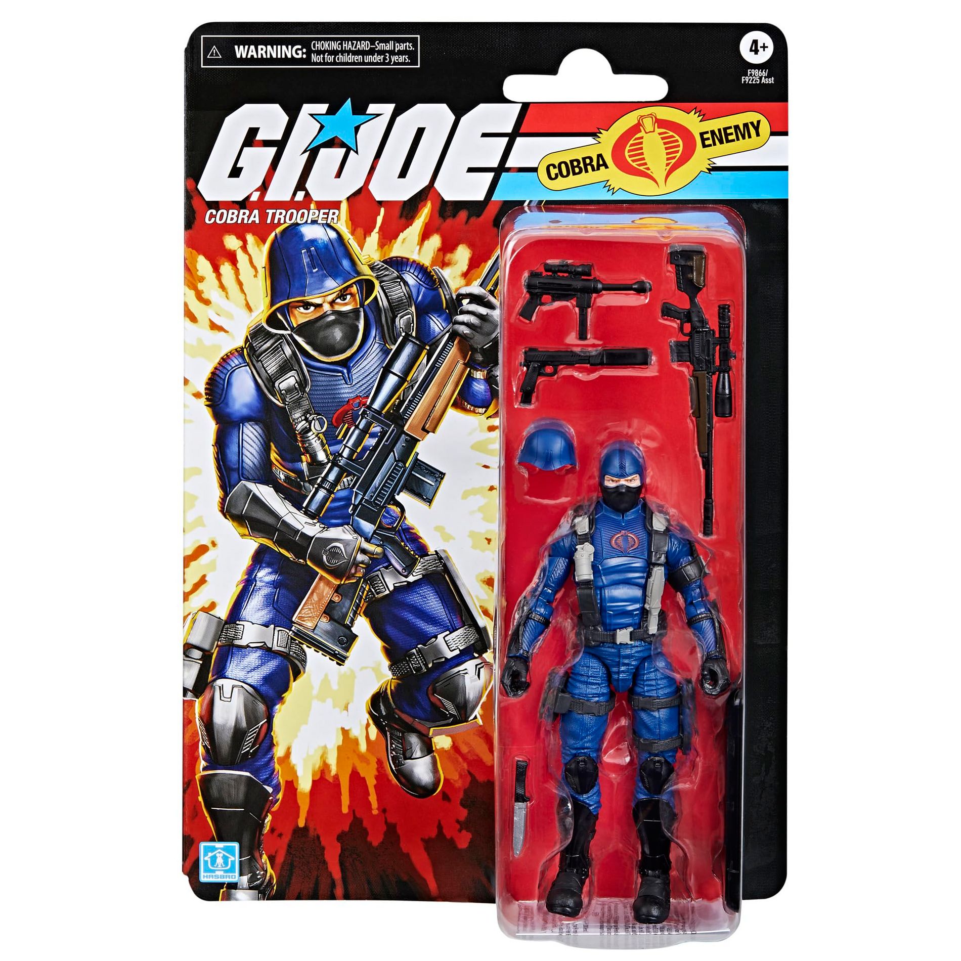 G.I. Joe Classified Series Retro Cardback Cobra Trooper, Collectible Action Figure