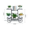 YIYIBYUS Metal Plant Stands, Anti-Rust Iron Flower Pot Stand, Heavy Duty Plant Pot With 6 Shelves - 3 of 4