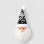 Fabric Gnome with Knit Hat Christmas Tree Ornament White/Black - Wondershop™