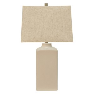 Kennedy Ceramic Table Lamp White (Lamp Only) - Decor Therapy