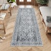 Area Rugs for Living Room Bedroom, Large Washable Rug, Vintage Floral Boho Non Slip & Low Pile Carpet Indoor Dining Room and Kids Room - 3 of 4