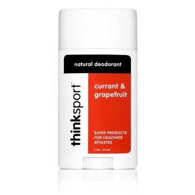 THINK Natural, Aluminun Free, Non-Toxic Safe Deodorant - Currant & Grapefruit - 2.9oz