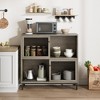 Whizmax Coffee Bar Cabinet, Farmhouse Sideboard Buffet Cabinet with Storage for Kitchen, Dining Room, Living Room - 2 of 4