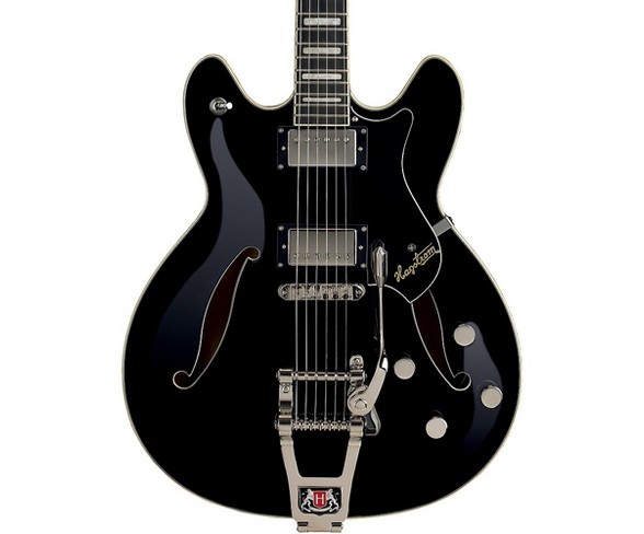 Hagstrom Tremar Viking Deluxe Electric Guitar Gloss Black